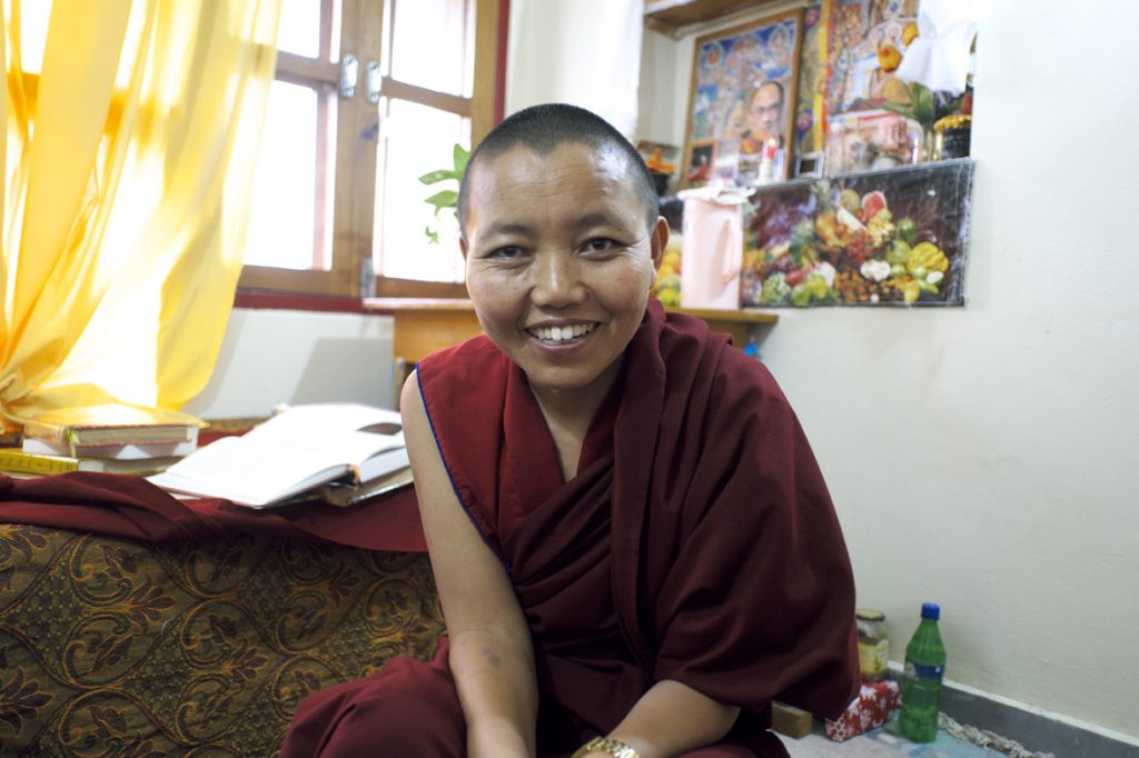Venerable Delek Wangmo smiling