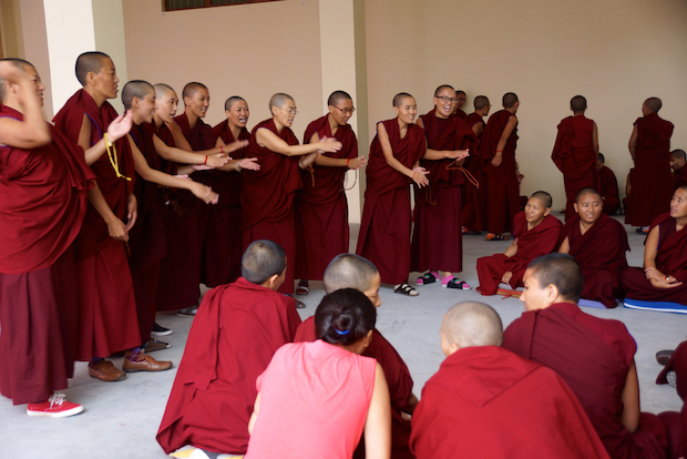 Tibetan Nuns Project, Buddhist debate, nuns, nunnery, Dharamsala, Buddhist women, nuns education
