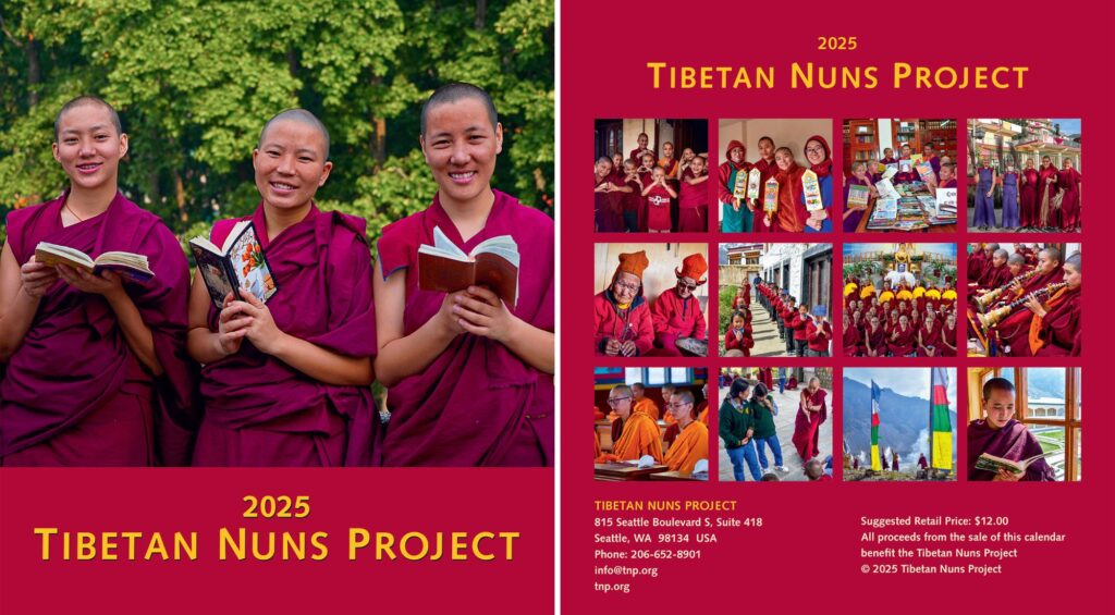 Tibetan Nuns Project 2025 calendar, Tibetan Buddhist calendary, important dates in 2025