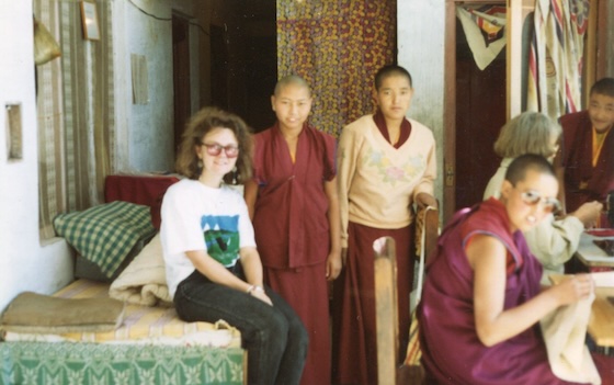 ulie Brittain in Dharamsala 1993