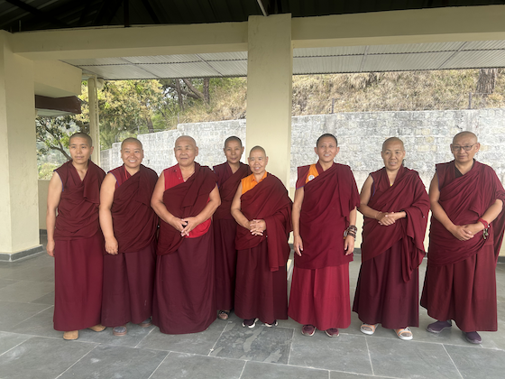 8 senior nuns entering retreat at Shugsep Nunnery spring 2026