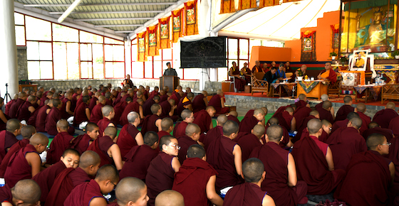 Academic award ceremony at Dolma Ling Nunnery April 9 2025