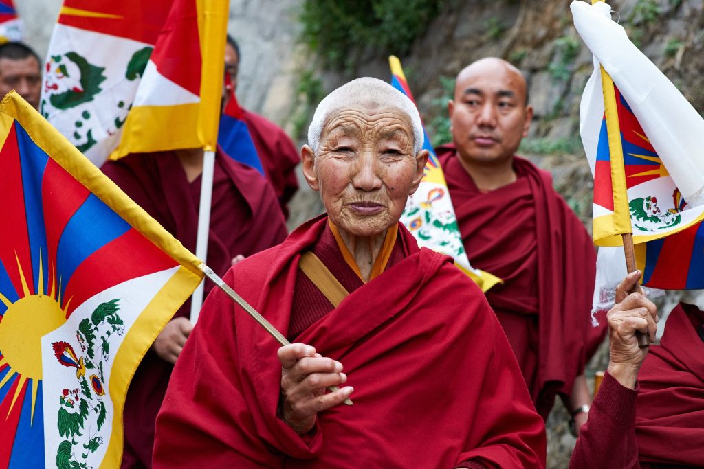 Olivier Adam, Dharamsala, March 10th, March 10th demonstration, Tibetan nun, Tibetan Nuns Project, Tibetan Uprising Day