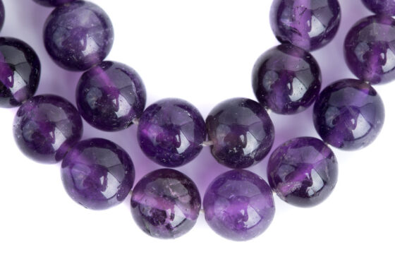 Amethyst Amethyst mala used for prayer, meditation, and chanting, blessed by Tibetan nuns