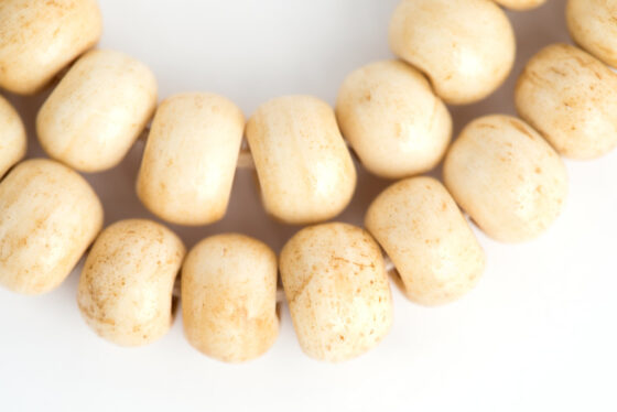 Bone Beige Bone Beige mala made of yak bone for prayer and meditation, Tibetan prayer beads