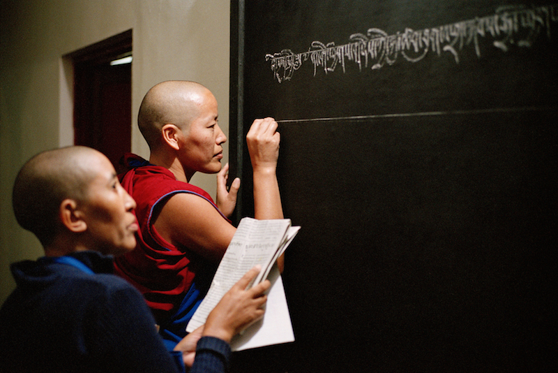 Tibetan calligraphy, Tibetan writing, calligraphy, Tibetan language, Tibetan culture, Tibetan Nuns Project
