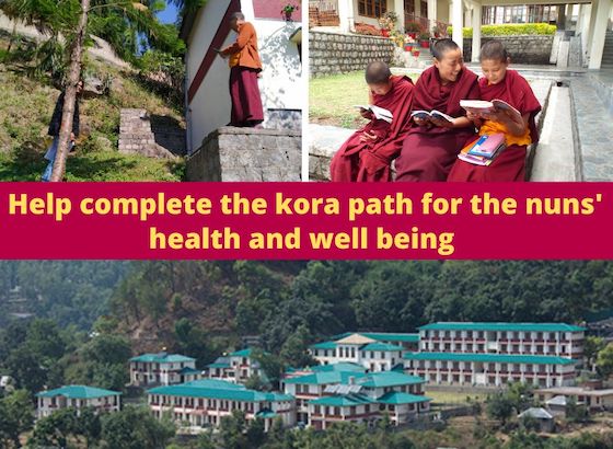Shugsep Nunnery, Nyingma nunnery, kora path, circumambulation