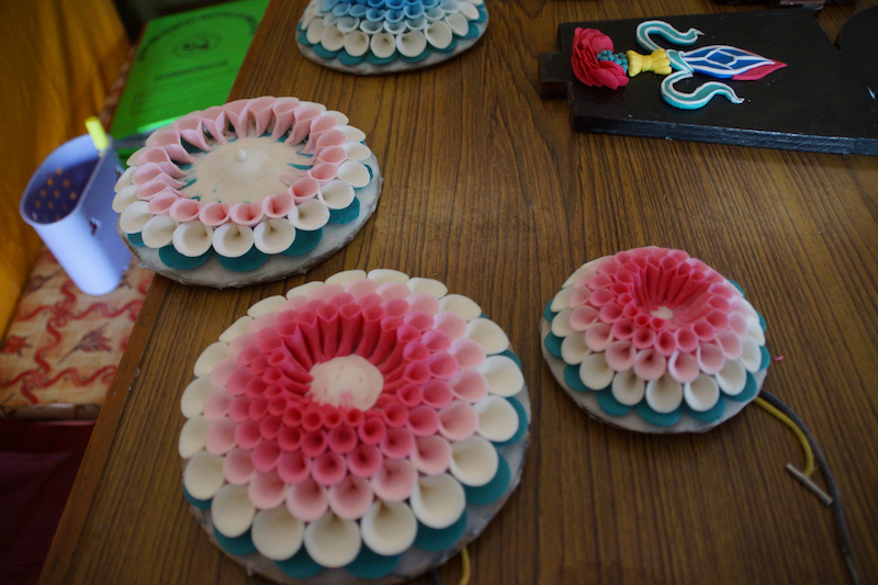 butter sculpture workshop, Tibetan butter sculptures, Tibetan Buddhism, Dolma Ling Nunnery, Tibetan nuns