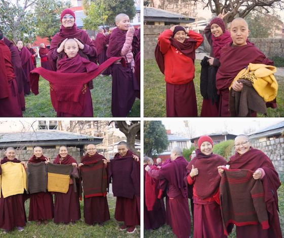 Wool-Aid sweaters, hats and mittens, knitwear for Tibetan Buddhist nuns, ways to help