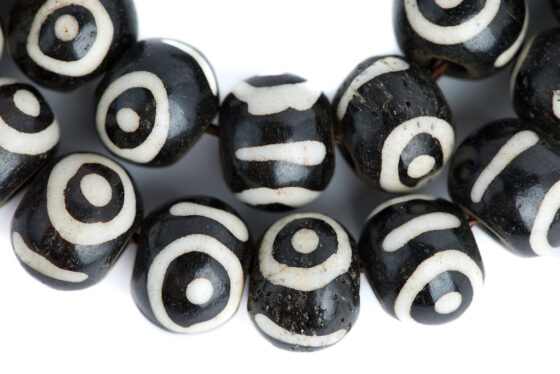 Dzi Mala Beads Dzi Mala for prayer, meditation, and chanting, blessed by Tibetan nuns