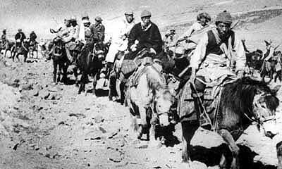 Dalai Lama escaping Tibet, March 1959,