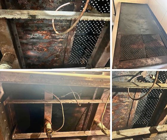 old flatbread stove at Shugsep Nunnery