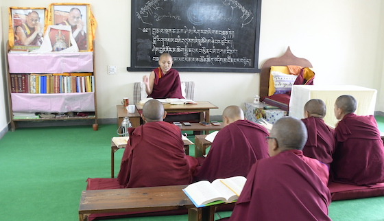 Geshema Delek Wangmo teaching at Dolma Ling 2019