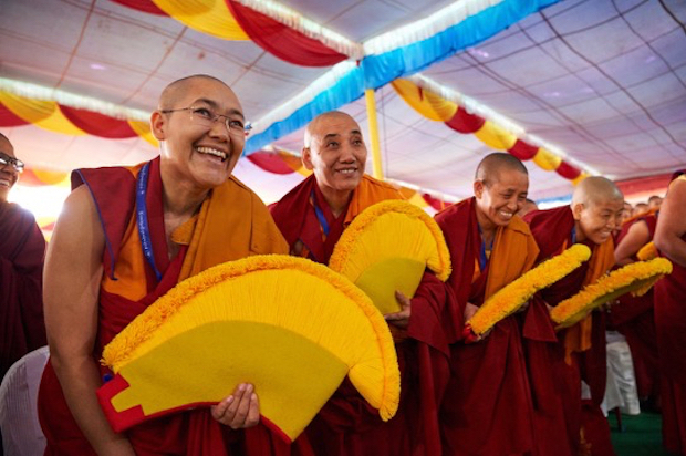 Olivier Adam, Geshema nuns, Geshema graduation, tantric studies for women, nuns, Tibetan Nuns Project