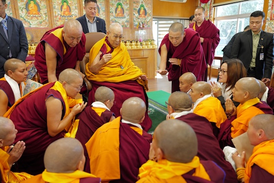 Geshemas who graduated from Tthe 2025 Tantric Studies program with His Holiness the Dalai Lama 2