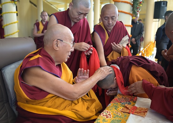 His Holiness the Dalai Lama blessed 2026 Geshema graduates