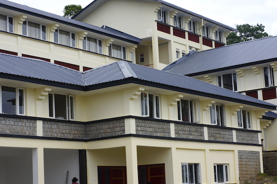 Housing for Geshemas at top of new Yangchen Lophel Study Center