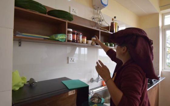 Inside the kitchen at Shugsep retreat center