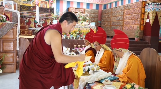 Khenmo enthronement, Sakya College for Nuns, Khenmo degree