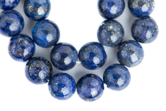 Lapis Lazuli Solid Mala Beads Lapis Lazuli Solid mala for prayer, meditation, and chanting, blessed by Tibetan nuns