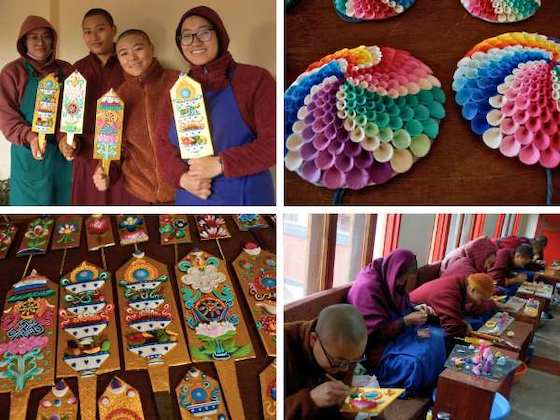 butter sculptures, Losar, Tibetan butter sculptures