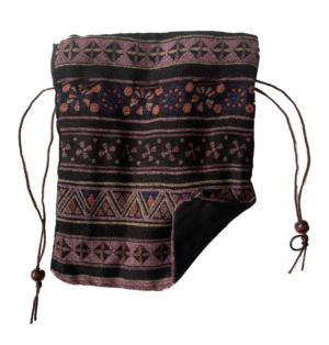 Mala Bag Woven protects your mala and has drawstring closure and patterned on at least one side, made of 100% woven cotton