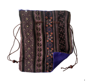 Mala Bag Woven protects your mala and has drawstring closure and patterned on at least one side, made of 100% woven cotton