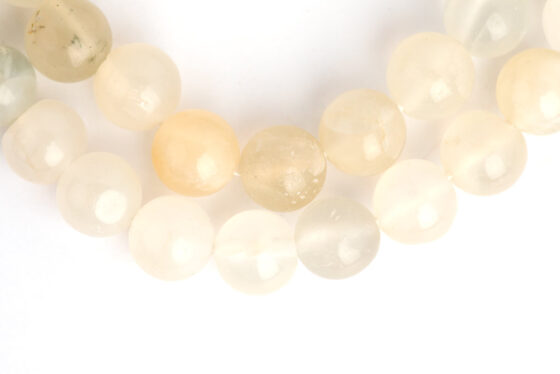 Moonstone Mala Beads Moonstone mala for prayer, meditation, and chanting, blessed by Tibetan nuns
