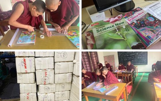 New textbooks for Geden Choeling nunnery in Dharamsala