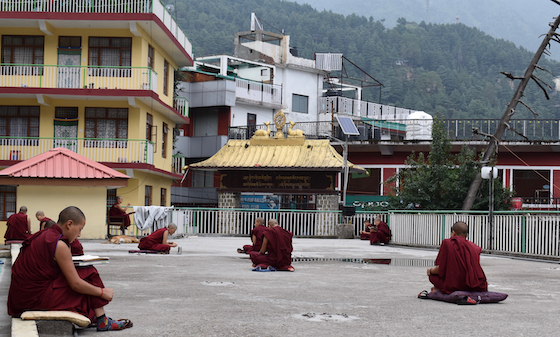 Nuns at Geden Choeling Nunnery Practice Social distancing