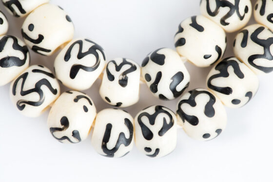 OM White Mala Beads Om White mala for prayer, meditation, and chanting, blessed by Tibetan nuns