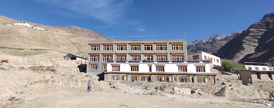 Old and new Dorjee Zong buildings