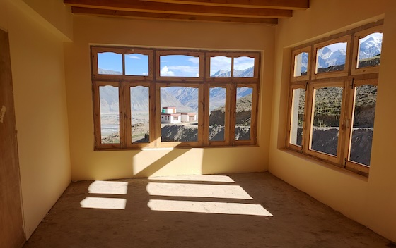 One of the bright new classrooms at Dorjee Zong Nunnery school
