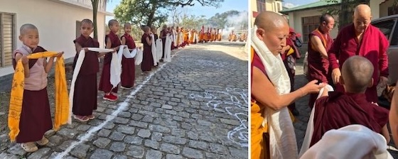 On January 29th, the Shugsep nuns welcomed Khenchen Pema Sherab Rinpoche, the chief guest of the upcoming Khenmo Enthronement. 