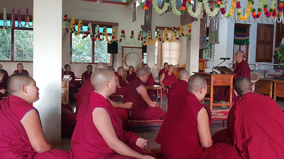 Advice to the nuns before the start of the 2019 Geshema examinations