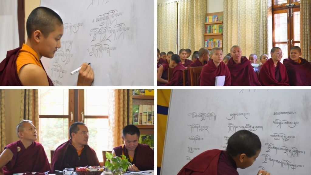 Quiz time Tibetan grammar Shugsep Nunnery