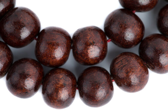 Rosewood Mala Beads Rosewood mala for prayer, meditation, and chanting, blessed by Tibetan nuns