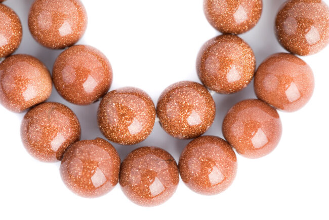 Sandstone Copper Mala Beads Sandstone Copper mala for prayer, meditation, and chanting, blessed by Tibetan nuns