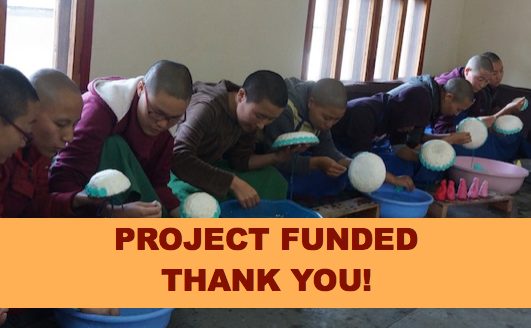 Butter sculpture workshop Dolma Ling Nunnery