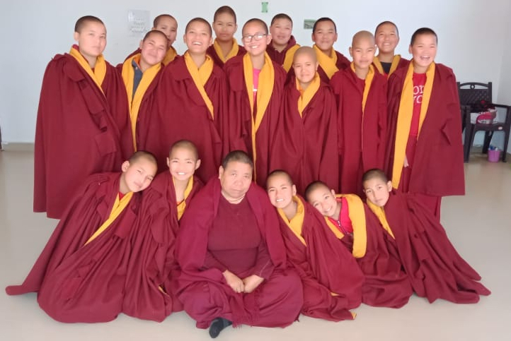 Tibetan Buddhist nuns from Sherab Choeling Nunnery