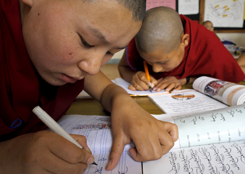 Shugsep Nunnery, Tibetan Buddhist nuns studying, Tibetan Nuns Project