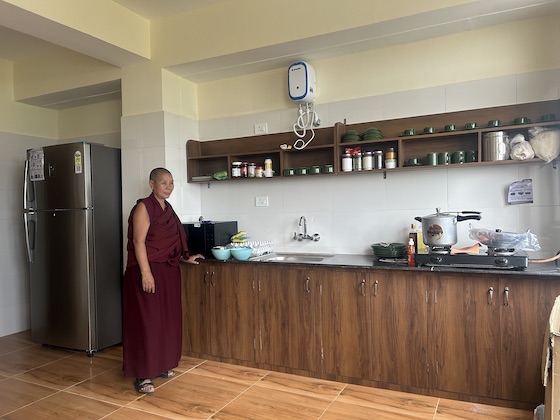 Shugsep retreat center communal kitchen