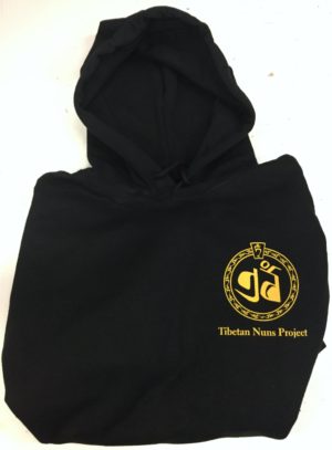 TNP Hoodie, Tibetan Nuns Project Hoodie, black hoodie, TNP Hoodie with logo