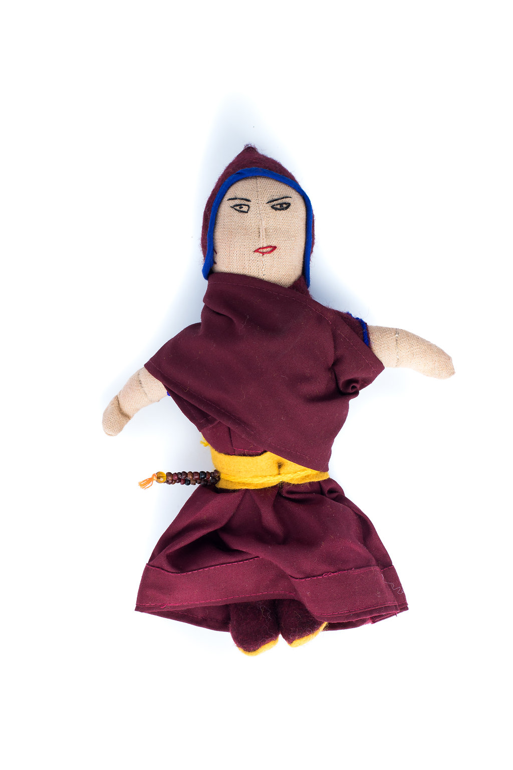 Nun Doll Nun Dolls are handmade by the nuns at Dolma Ling Nunnery, made from recycled nuns’ robes, dolls wear mini mala and a set of prayer beads