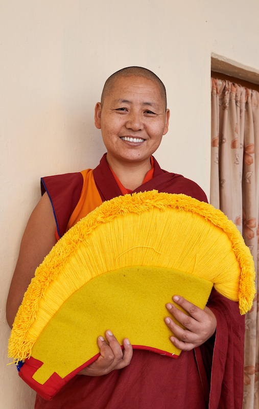 Tenzin Kunsel, Dolma Ling nunnery, nun from Tibet, Geshema, 2019 Message