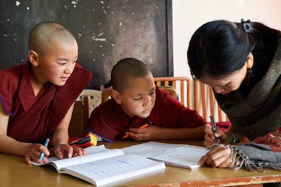 textbooks for nuns, Tibetan Buddhist nuns,