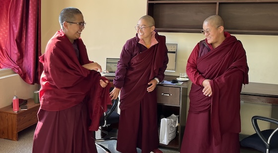 three Tibetan Buddhist nuns join research center