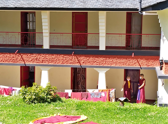 Tibetan Buddhist nunnery under coronavirus lockdown, COVID-19