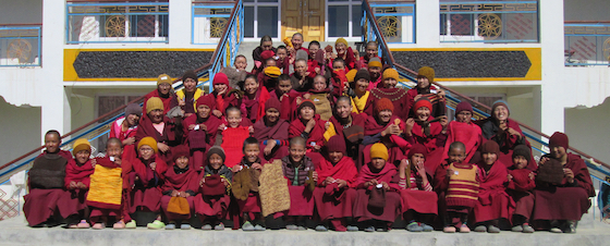 Nuns at Sherab Choeling Nunnery