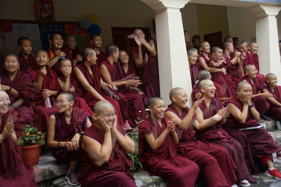 Tibetan Buddhist nuns celebrate Dalai Lama's birthday, Dolma Ling Nunnery